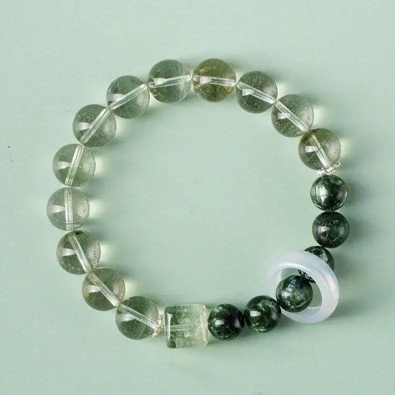 Natural Green Crystal Bracelet (Health and Longevity) - Fengshui Luck Lab