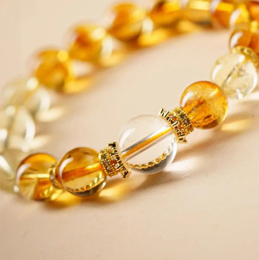 Natural Yellow Crystal Bracelet (Wealth and Luck) - Fengshui Luck Lab
