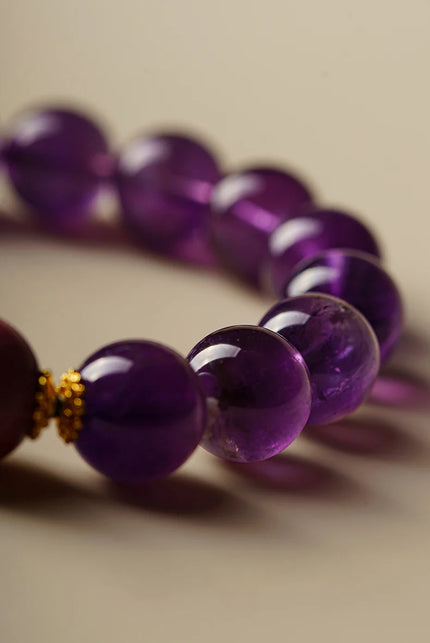 Nine Purple Fire Crystal Bracelet (20-year Good Fortune)