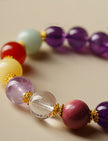 Nine Purple Fire Crystal Bracelet (20-year Good Fortune)