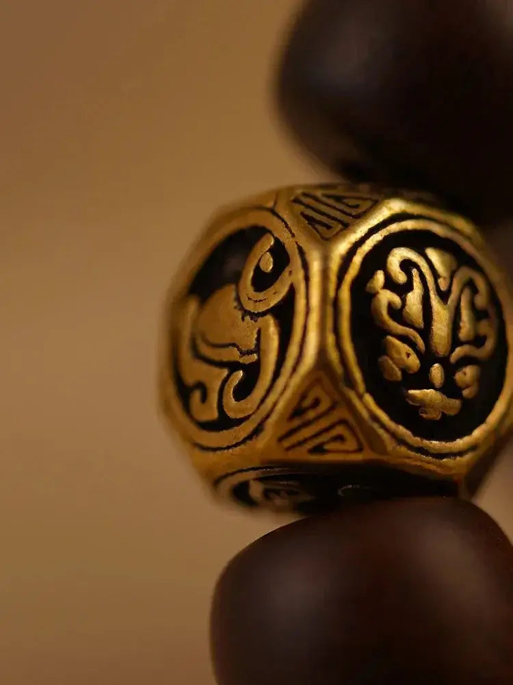 Lightning struck jujube wood bracelet - Fengshui Luck Lab