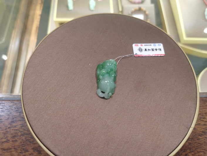 Blessed Jade Pixiu Amulet Pendant