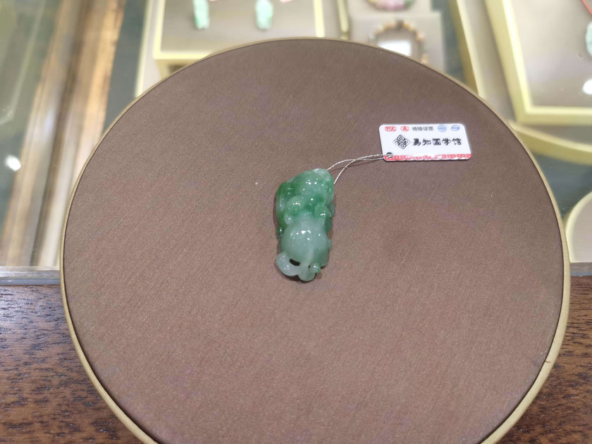 Blessed Jade Pixiu Amulet Pendant - Fengshui Luck Lab