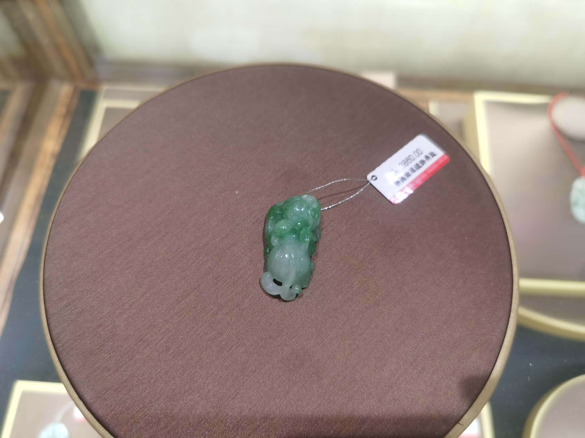 Blessed Jade Pixiu Amulet Pendant - Fengshui Luck Lab