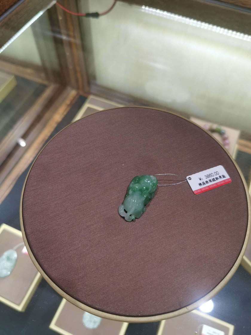 Blessed Jade Pixiu Amulet Pendant - Fengshui Luck Lab
