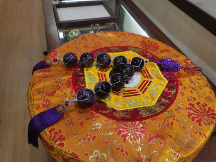 Blessed Natural Nine-Star Amethyst Crystal Sphere